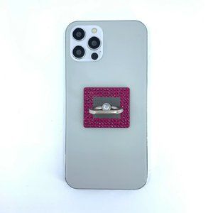 Black square phone Ring Stand, Grip.